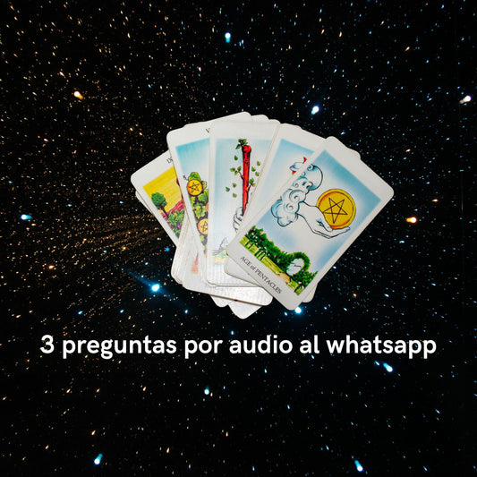 Lectura de tarot 3 preguntas por audio